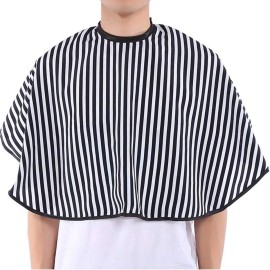Folany Soft Cloth Hair Cutting Barber Cape Salon Gown Bib, Apron Vertical Stripes Short Hair Cutting Cape, Adult/Kids for Barbershop Folany Soft Cloth Hair Cutting Barber Cape Salon Gown Bib, Apron Vertical Stripes Short Hair Cutting Cape, Adult/Kids for Barbershop