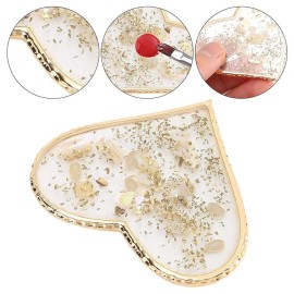 AKOAK 1 Pack Crystal Agate Palette Gel Nail Ppolish Drawing Board Phnom Penh Resin Nail Painting Palette DIY Nail Art Display Stand (Loving Heart) AKOAK 1 Pack Crystal Agate Palette Gel Nail Ppolish Drawing Board Phnom Penh Resin Nail Painting Palette DIY Nail Art Display Stand (Loving Heart)