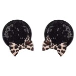 CLGIFT Minnie Ears Baby/Toddler Headband with Leopard Hair Clip