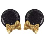 CLGIFT Baby/Toddler Minnie Ears Headband with Gold Hair Clip