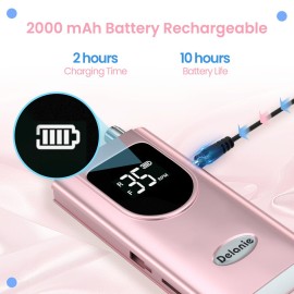 Delanie Electric Nail Drill Professional 35000 RPM Rechargeable Portable E-File for Nail Tech, Rose Gold