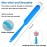 Silicone Stir Sticks Scraper Brushes, Non-Stick Wax Spatulas, Hair Removal Waxing Applicator, Easy to Clean Reusable Scraper Large Area Hard Wax Sticks for Home Salon Body Use and DIY Crafts Making