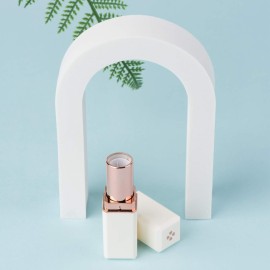 Allwon 10Pcs White Empty Lipstick Tubes DIY Lip Balm Container (Square Tube)