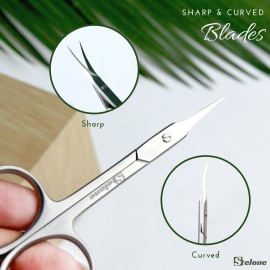 Stelone Premium Cuticle Scissors - Small Curved Stainless Steel Manicure & Beauty Scissor for Women Stelone Premium Cuticle Scissors - Small Curved Stainless Steel Manicure & Beauty Scissor for Women