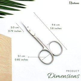 Stelone Premium Cuticle Scissors - Small Curved Stainless Steel Manicure & Beauty Scissor for Women Stelone Premium Cuticle Scissors - Small Curved Stainless Steel Manicure & Beauty Scissor for Women