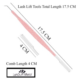 Separation Eye lash Separator Tool Lash Lift Tools and Tint Kit Professional Lifting - Lashes Separater Perm Extension Separating Comb Tinting Lifter Eyelashes Seperator Supplies Steel Pink Shine