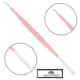 Separation Eye lash Separator Tool Lash Lift Tools and Tint Kit Professional Lifting - Lashes Separater Perm Extension Separating Comb Tinting Lifter Eyelashes Seperator Supplies Steel Pink Shine
