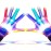 GLEDLOVES LED Finger Gloves - Light Up Gloves with 5 Color/6 Mode for Teen & Adult Gifts - Perfect for Halloween & Christmas Party (1 Pair/L)