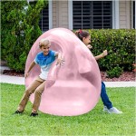 47Inch Bubble Ball Toy for Adults Kids Inflatable Water Ball Beach Garden Ball Soft Rubber Ball Outdoor Party Anti-Tear Fun Ball