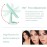 Flymiro Tri-fold Lighted Vanity Makeup Mirror with 3x/2x Magnification,21 LEDs Light and Touch Screen,180 Degree Free Rotation Countertop Cosmetic Mirror,Travel (Green)