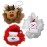Iconikal Christmas Character Exfoliating Loofahs, 3-Pack, Santa, Reindeer, Snowman