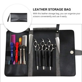 Uonlytech Scissors Holder Pouch Cases Professional Leather Shears Case Leather Barber Salon Scissors Cases for Hair Stylist Uonlytech Scissors Holder Pouch Cases Professional Leather Shears Case Leather Barber Salon Scissors Cases for Hair Stylist