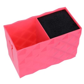 Uonlytech Barber scissors Holder Professional Hair Shears Holder Combs Organizer Hairdresser Scissor Storage Box for Hairdresser Pink