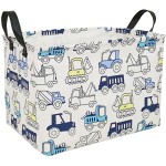 ACMUUNI Rectangle Kids Shelf Nursery Storage Laundry Hamper with Handles, Baby Toys Storage Box and Bins Toys Gift Basket for Boys and Girls