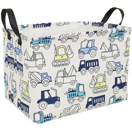 ACMUUNI Rectangle Kids Shelf Nursery Storage Laundry Hamper with Handles, Baby Toys Storage Box and Bins Toys Gift Basket for Boys and Girls