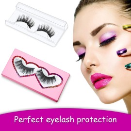 Maitys 60 Pieces Empty Eyelashes Packaging Box and Tray 30 Pieces Empty Eyelash Boxes Pink Lash Packaging Case with 30 Pieces Empty Eyelash Tray False Eyelashes Storage Container