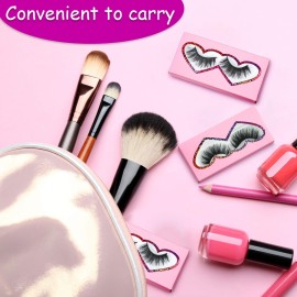Maitys 60 Pieces Empty Eyelashes Packaging Box and Tray 30 Pieces Empty Eyelash Boxes Pink Lash Packaging Case with 30 Pieces Empty Eyelash Tray False Eyelashes Storage Container