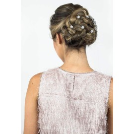 STARGAZER Hair Stick Fork Pins - Decorative Hairpin Mini Crystal Rhinestone Metal Cluster Fashion Accessories for Women Girls AC9001 Clear STARGAZER Hair Stick Fork Pins - Decorative Hairpin Mini Crystal Rhinestone Metal Cluster Fashion Accessories for Women Girls AC9001 Clear