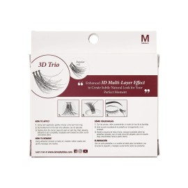 i-ENVY 3D Trio Classic Lash Medium (2 Pack) Natural Fluffy Effect 3X Faster Easier Application