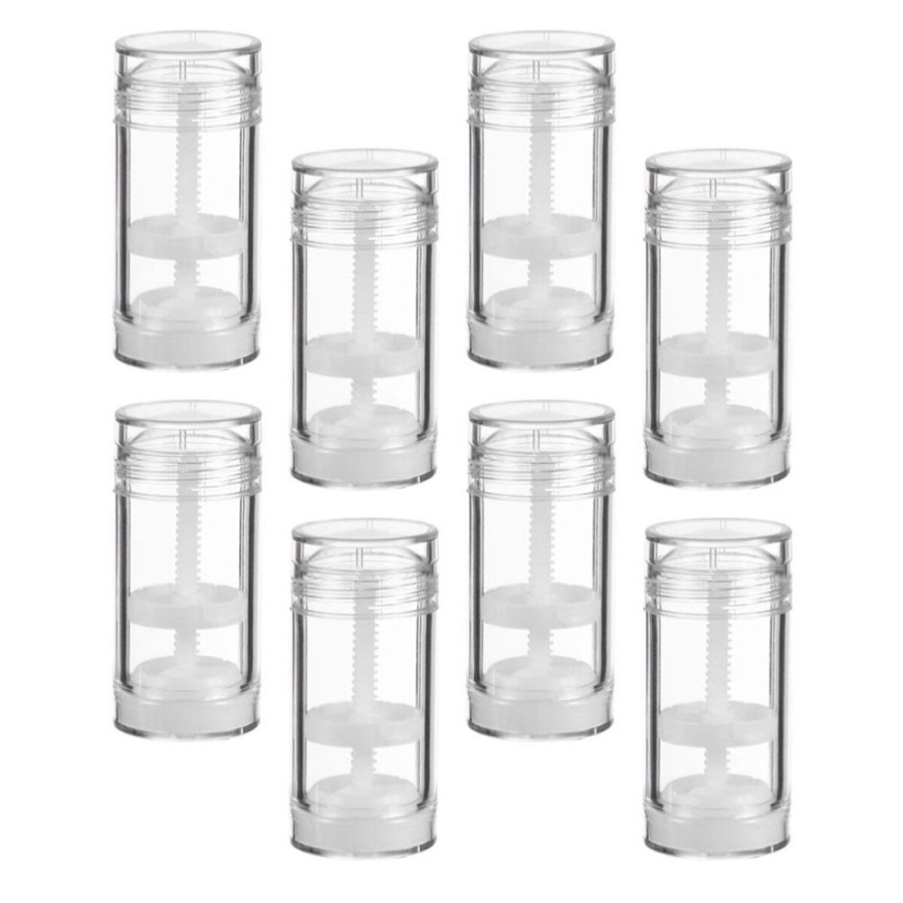 8pcs 30ml Empty Bottle Round Twist Up Stick Tube Holder Filling Stick Lip Balm Container
