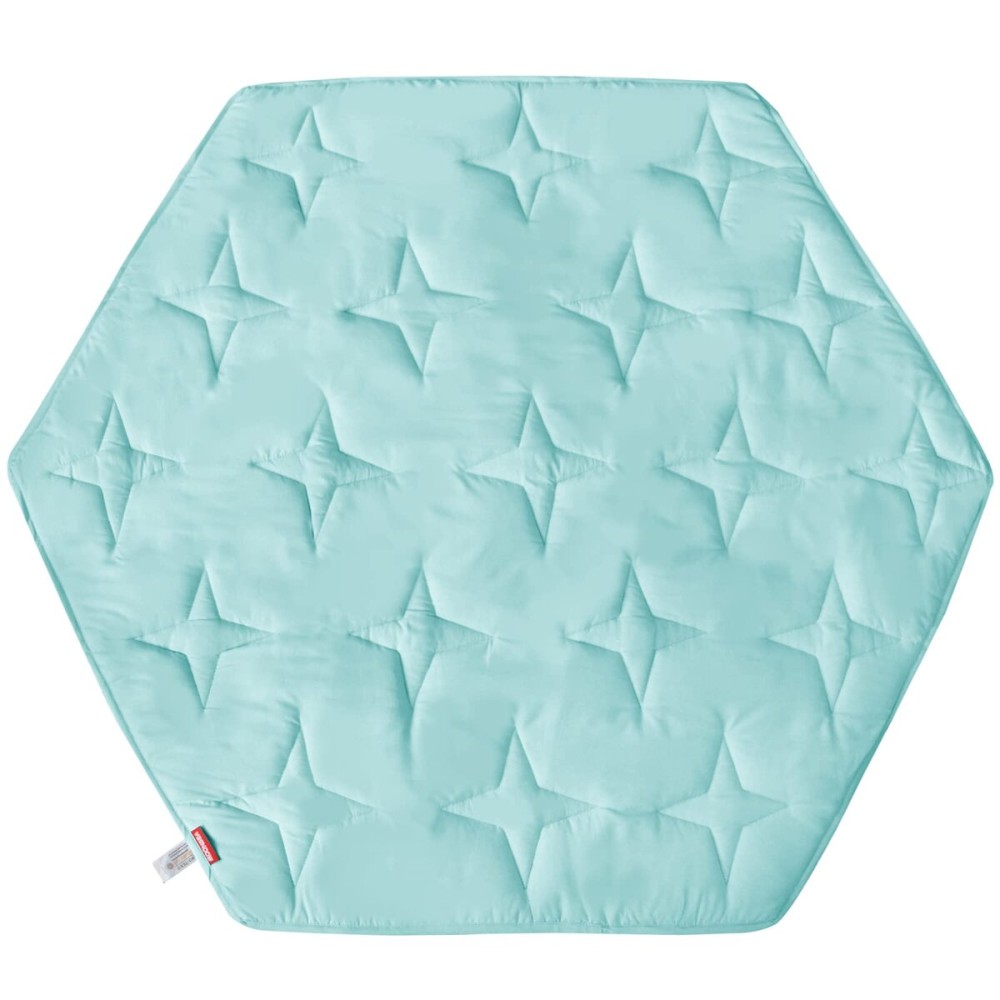 Hexagon Playpen Mattress Mat Blue, Non Slip Playpen Mat for Regalo Play Yard 6 Panel Playpen, Fit Hiccapop 53 PlayPod Portable Playard, Kids Tent Mat Hexagon