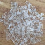 AKOAK 100 Pcs Manicure Replaceable Practice Nail with High Flexibility and Flexible Artificial Hand Matching Practice Nail with Buckle Practice Nail (Transparent)