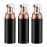 2oz Foam Pump Bottle (3PCS) Empty Travel Foaming Dispenser for Hand Soap, Lash Cleanser, Shampoo (60ml, Rose Gold &Black