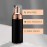 2oz Foam Pump Bottle (3PCS) Empty Travel Foaming Dispenser for Hand Soap, Lash Cleanser, Shampoo (60ml, Rose Gold &Black