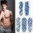 Aresvns Semi Permanent Sleeve Tattoos for Men & Women,Realistic Temporary Arm Tattoo,Lifelike Dark Blue Large Fake Tattoos Waterproof and Long Lasting 2 Weeks Tattoos Christmas Gift