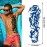 Aresvns Semi Permanent Sleeve Tattoos for Men & Women,Realistic Temporary Arm Tattoo,Lifelike Dark Blue Large Fake Tattoos Waterproof and Long Lasting 2 Weeks Tattoos Christmas Gift