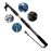 KOMCLUB Boat Hook for Docking 3-Stage Telescopic Boat Hook Pole Newest Luminous Design Lightweight Telescoping Hook for Boat with Non-Slip Rubber Grips-3.93 FT