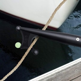 KOMCLUB Boat Hook for Docking 3-Stage Telescopic Boat Hook Pole Newest Luminous Design Lightweight Telescoping Hook for Boat with Non-Slip Rubber Grips-3.93 FT