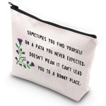 G2TUP Scottish Thistle Flower Makeup Pouch Motivational Quote TV Show Fans Gift Bag (Scottish Thistle Flower)