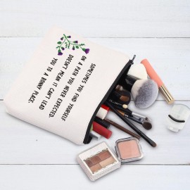 G2TUP Scottish Thistle Flower Makeup Pouch Motivational Quote TV Show Fans Gift Bag (Scottish Thistle Flower)
