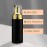 2oz Foam Pump Bottle (3PCS) Empty Travel Foaming Dispenser for Hand Soap, Lash Cleanser, Shampoo (60ml, Gold &Black