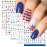 TailaiMei Summer Nail Decals Stickers, Self-Adhesive DIY Design Nail Art Decorations (12 Sheets)