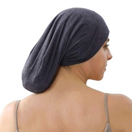 greatremy Silky Satin Lined Hair Cover Bonnet Sleep Cap,Extra Large Double Layer Adjustable Slouchy Beanie Slap Hats for Women Curly Natural Long Dreadlocks Braids Locs Hair Sleeping Dark Gray greatremy Silky Satin Lined Hair Cover Bonnet Sleep Cap,Extra Large Double Layer Adjustable Slouchy Beanie Slap Hats for Women Curly Natural Long Dreadlocks Braids Locs Hair Sleeping Dark Gray