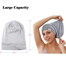 greatremy Silky Satin Lined Hair Cover Bonnet Sleep Cap,Extra Large Double Layer Adjustable Slouchy Beanie Slap Hats for Women Curly Natural Long Dreadlocks Braids Locs Hair Sleeping Light gray greatremy Silky Satin Lined Hair Cover Bonnet Sleep Cap,Extra Large Double Layer Adjustable Slouchy Beanie Slap Hats for Women Curly Natural Long Dreadlocks Braids Locs Hair Sleeping Light gray
