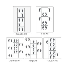 2 Pack 12 Rungs Agility Ladder Set, Speed Training Ladder with Steel Stakes and Carry Bag for Soccer, Speed Fitness Feet Training (2 Pack, 12 Rungs)