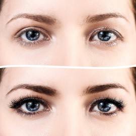 Patelai 7 Pcs Eyelash Makeup Tool 3 in 1Mascara Shield Guard Mascara Shield Applicator Guard Lash Separator Eyelash Comb Extension Tweezers for Women Makeup(Pink)