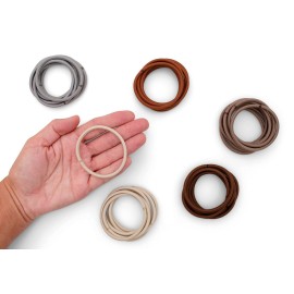 Heliums Large Hair Ties - Light Blonde - 30 Pack, 2.25 Inch Thick Ponytail Holders, 4mm Hair Elastics Heliums Large Hair Ties - Light Blonde - 30 Pack, 2.25 Inch Thick Ponytail Holders, 4mm Hair Elastics