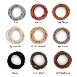 Heliums Large Hair Ties - Light Blonde - 30 Pack, 2.25 Inch Thick Ponytail Holders, 4mm Hair Elastics Heliums Large Hair Ties - Light Blonde - 30 Pack, 2.25 Inch Thick Ponytail Holders, 4mm Hair Elastics