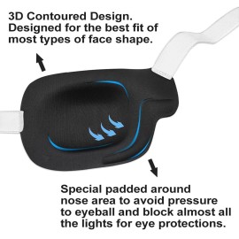 FCAROLYN 3D Eye Patch - 2nd Generation (White) (Left Eye) FCAROLYN 3D Eye Patch - 2nd Generation (White) (Left Eye)