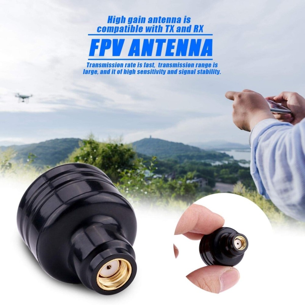 Drone Antenna, 5.8G 5Dbi RHCP HeatResistant ABS Mushroom Antenna, for Rc Accessory Rx Tx Drone Accessory(Bore)