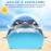 Large Easy Setup Beach Tent,Anti-UV Beach Shade Beach Canopy Tent Sun Shade with Extended Floor & 3 Mesh Roll Up Windows Fits 3-4 Person,Portable Shade Tent for Outdoor Camping Fishing (Blue)