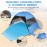 Large Easy Setup Beach Tent,Anti-UV Beach Shade Beach Canopy Tent Sun Shade with Extended Floor & 3 Mesh Roll Up Windows Fits 3-4 Person,Portable Shade Tent for Outdoor Camping Fishing (Blue)