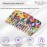 French Amie Wide Teeth Pocket Comb for Thick Hair Celluloid Handmade No Static Grooming Styling Detangling Hair Comb for Women and Girls (Multi Color)