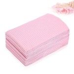 125pcs Nail Art Table Mat, Pink Disposable Waterproof Nail Paper Towels Dental Bibs Tattoo Supplies for Manicure, Nail Salon, Beauty Salon, 18 x 12inch