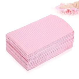 125pcs Nail Art Table Mat, Pink Disposable Waterproof Nail Paper Towels Dental Bibs Tattoo Supplies for Manicure, Nail Salon, Beauty Salon, 18 x 12inch