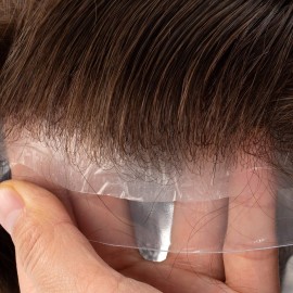 LLWear Toupee for Men 100% Human Hair Mens Hair Piece 8x10 Inch 0.03mm UltraThin Skin V-loop Men\'s Hair Replacement System Light- Medium Density Mens Toupee 4 (Light Brown Color) LLWear Toupee for Men 100% Human Hair Mens Hair Piece 8x10 Inch 0.03mm UltraThin Skin V-loop Men\'s Hair Replacement System Light- Medium Density Mens Toupee 4 (Light Brown Color)